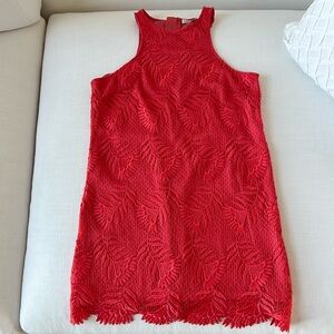 Burned orange lace dress